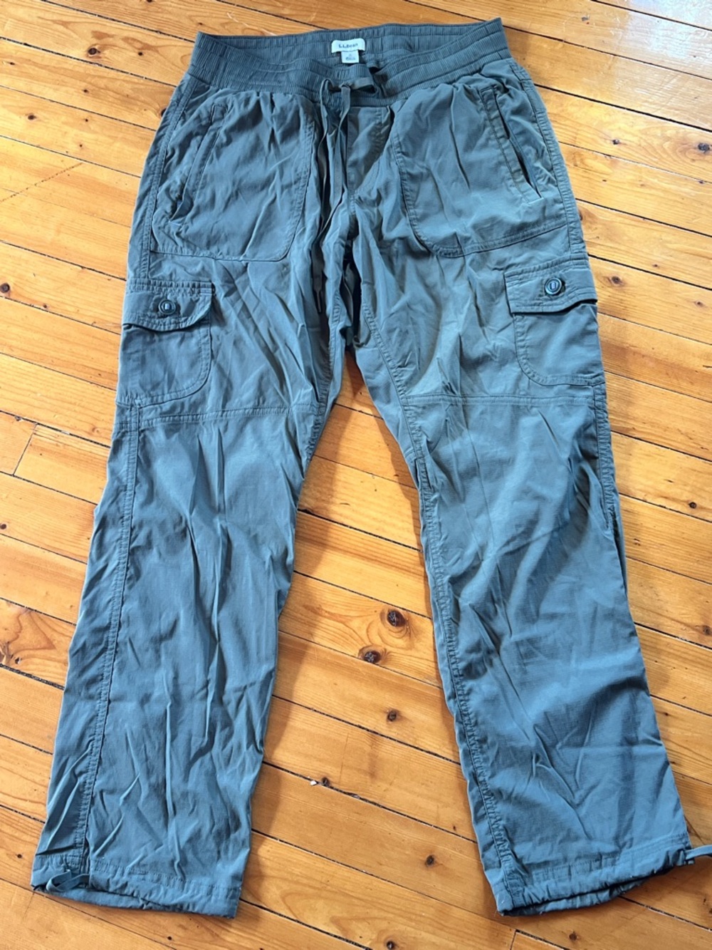 L.L. Bean Olive Cargo Jogger Pants